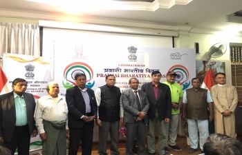 Celebration of Pravasi Bhartiya Divas 2020 in the Consulate attended by Persons of Indian Origin in Mandalay and other parts of Upper Myanmar, NRIs and people from Manipur and other parts of India.